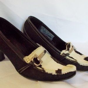 Vintage Goffredo Fantini calf hair pumps